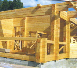 Строительство деревянных домов из клееного бруса под ключ. построить дом и клееного бруса.