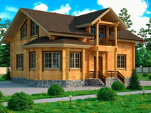 Деревянные дома, клееный брус цена - строительство деревянных домов стоимость, деревянный дом от holz-house