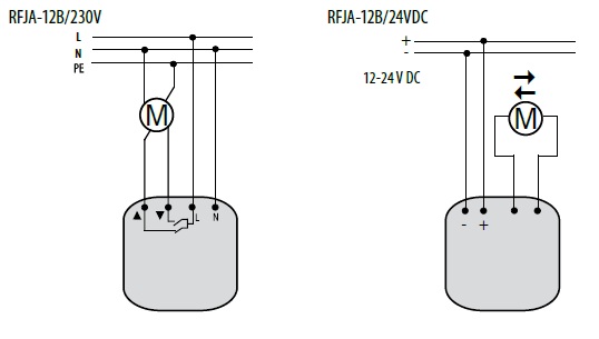 Радиоуправляемый регулятор ролет rfja-12b/24 - купить элементы системы беспроводного управления по выгодной цене в интернет магазине axiomplus